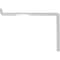 Ekena Millwork Steel Truss Shelf Bracket, Hammered White 2"W x 10"D x 7 1/4"H BKTM02X10X07TSHWH - alternate 6